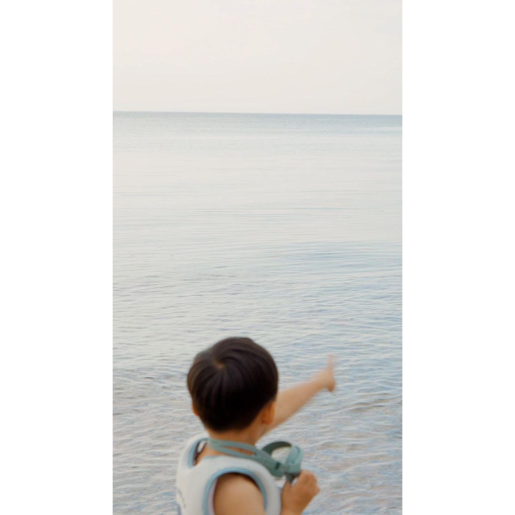 Liewood Dove Swim Vest in Seersucker, Peppermint/Sandy - multiple sizes