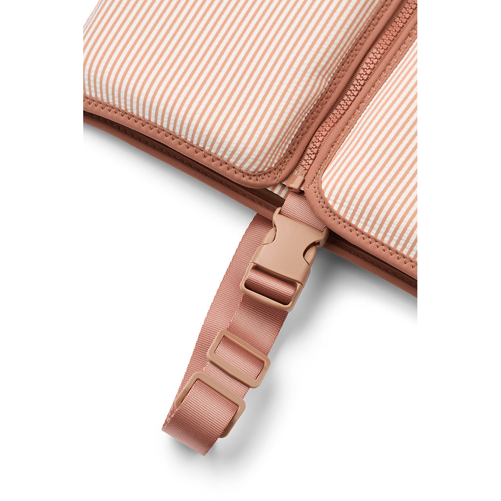 Liewood Dove Swim Vest in Bæk-og-Bølge, Stripe Pale Tuscany/Crème de la Crème - Multiple Sizes
