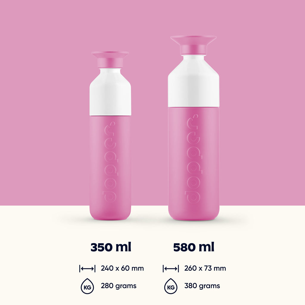Dopper Insulated Thermos Bottle, 350 ml - Pelican Pink
