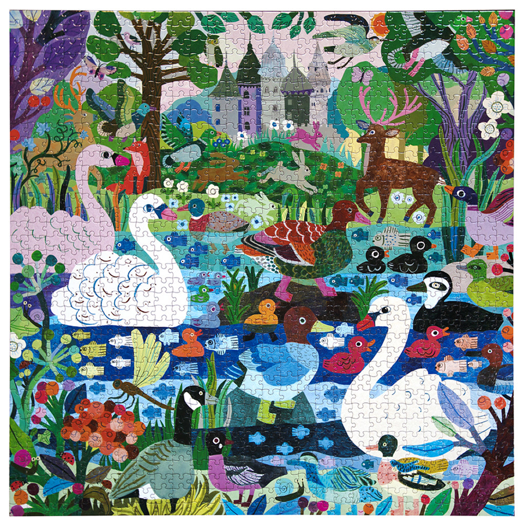 eeBoo 1000 Piece Puzzle, Ducks in the Clearing