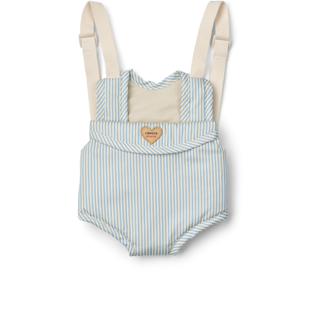 Liewood Bæresele til dukker, Eleanor - Y/D stripe Beach blue / creme de la creme
