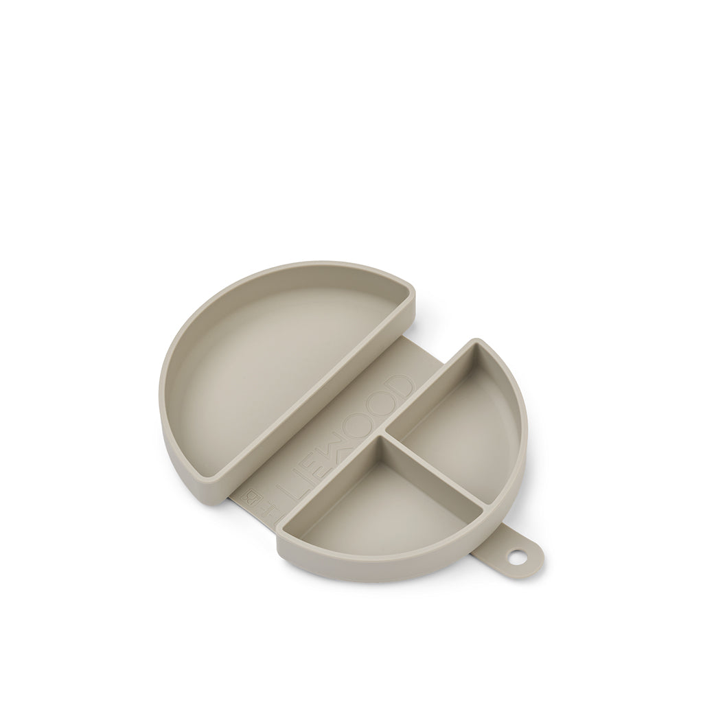 Liewood Eugene Foldable Silicone Lunchbox - Dinosaur/Mist