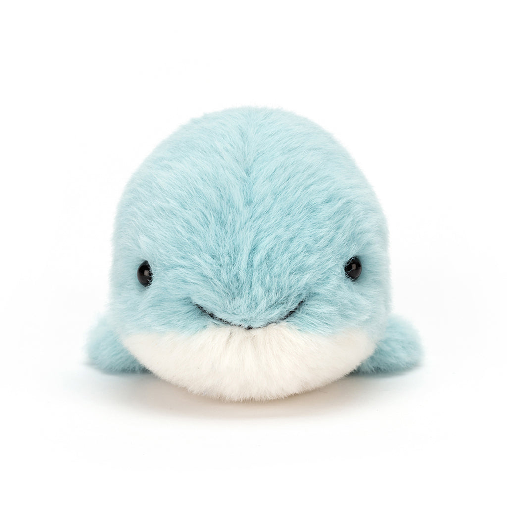 Jellycat Fluffy Soft Toy, Whale - 10 cm