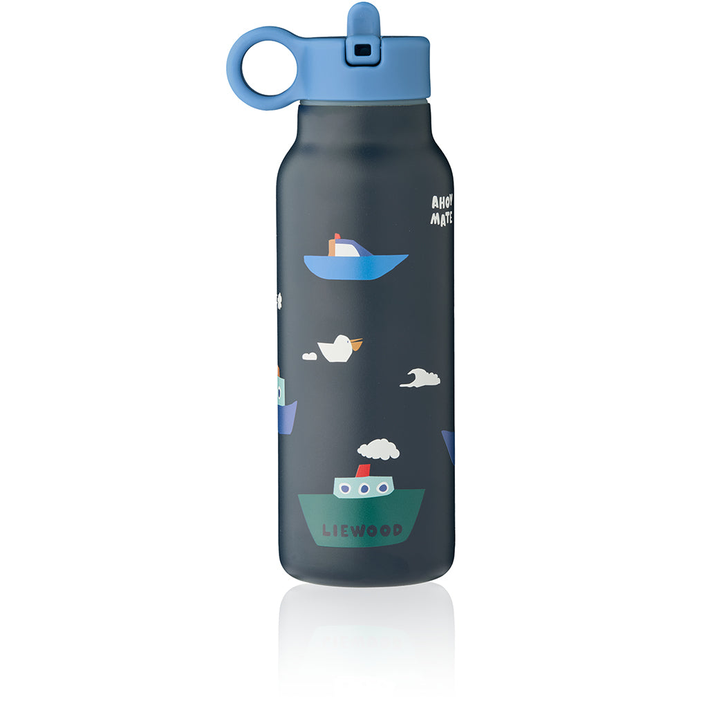 Liewood Falk water bottle, termoflaske 350 ml. - Sailing/ Classic navy