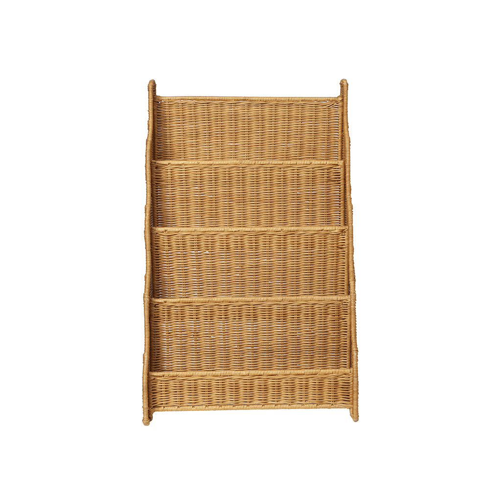 ferm Living Rivan flettet bogreol, 42 x 65 cm - Natural