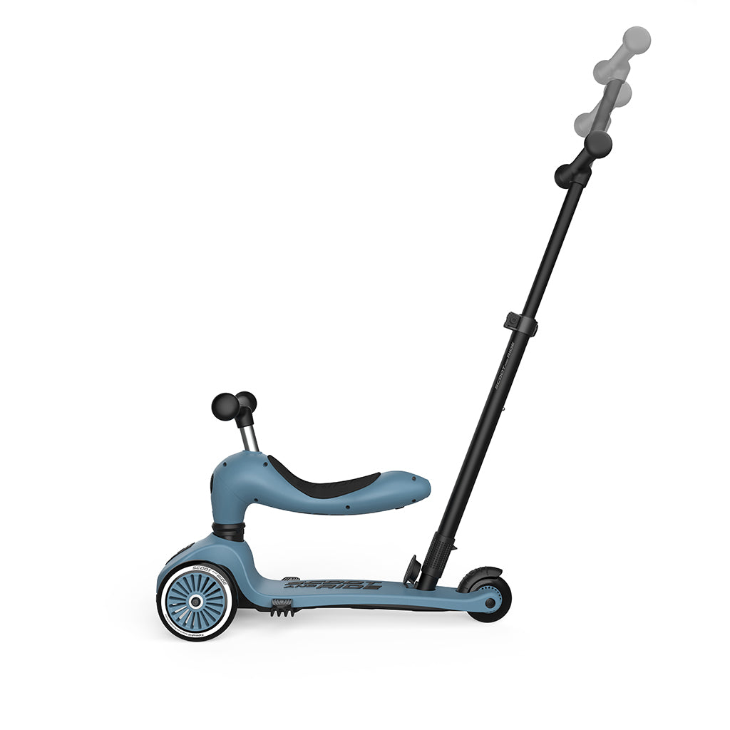 Scoot and Ride, Highway Kick 1, Push & Go Scooter with Push Bar - Steel
