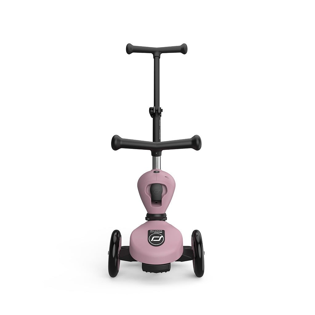 Scoot and Ride, Highway Kick 1, Push & Go Scooter with Push Bar - Wildberry