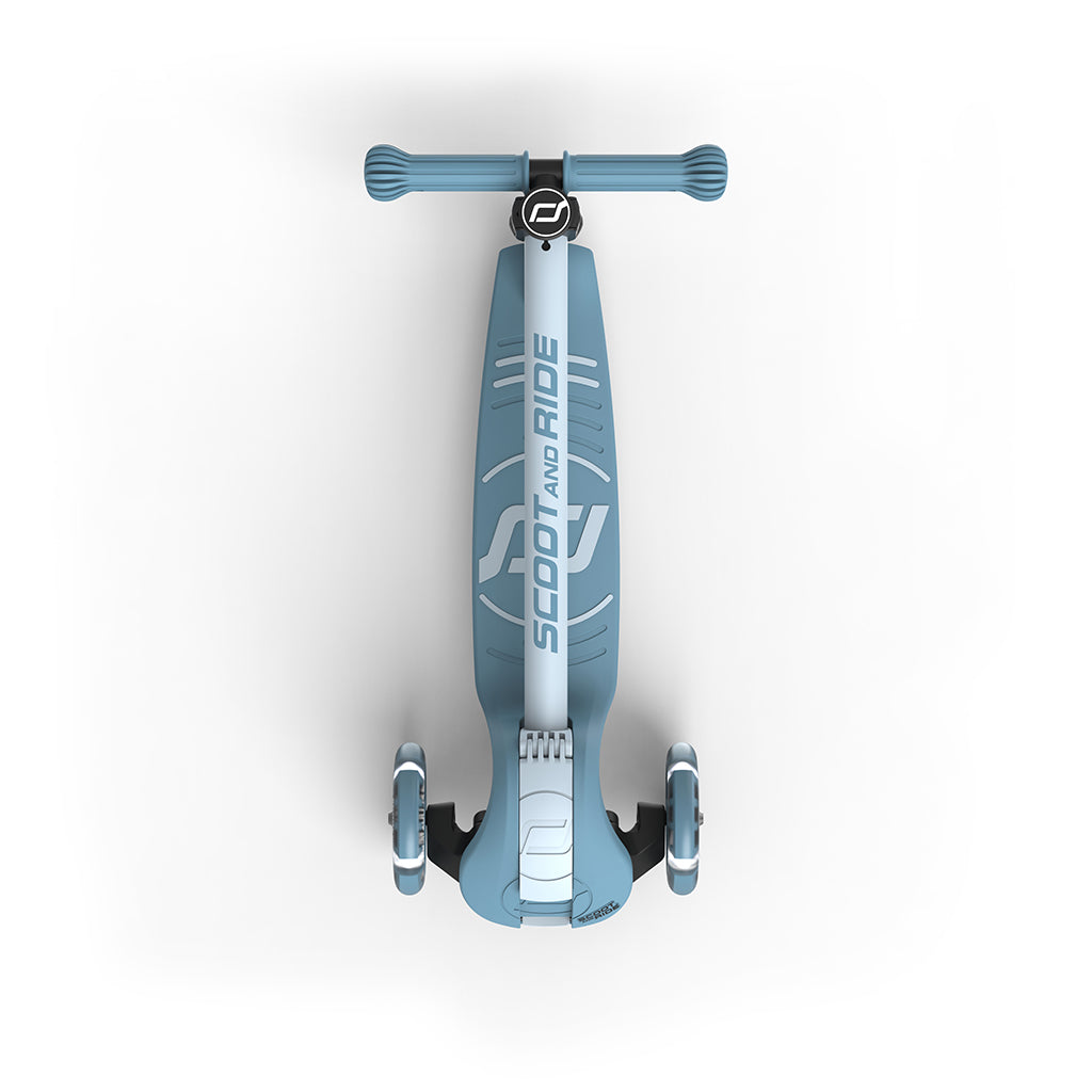 Scoot and Ride Highway Kick 3S Scooter - LED Steel