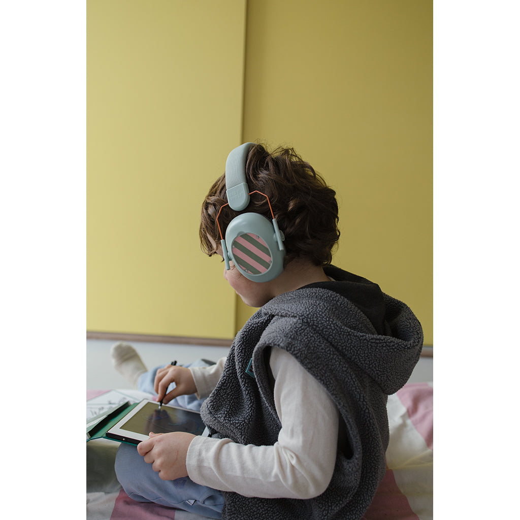 Kidynoise, Noise-Reducing Earmuffs for Children, Foldable - Green