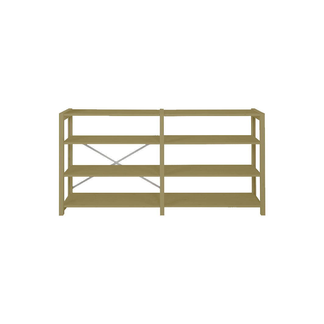 By Aulum Lyngs reol, H: 80 x B: 163 cm - Olive