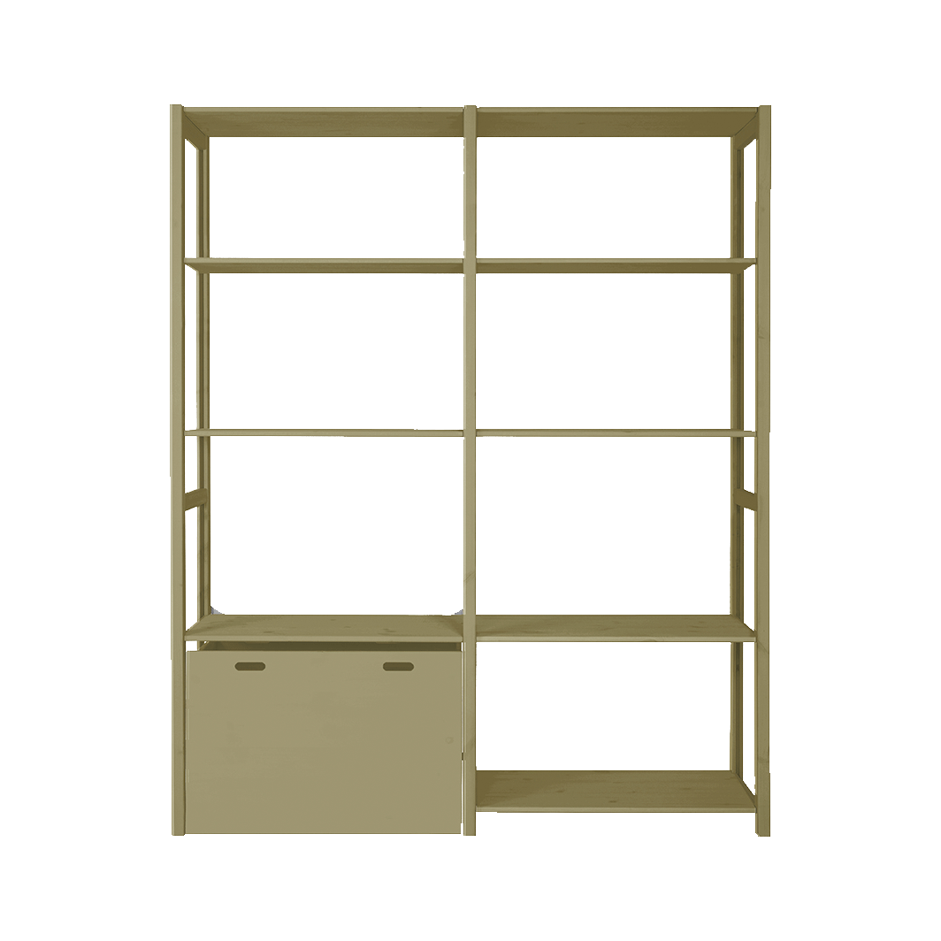 Aulum Eshøj shelf with storage, multiple sizes – Olive