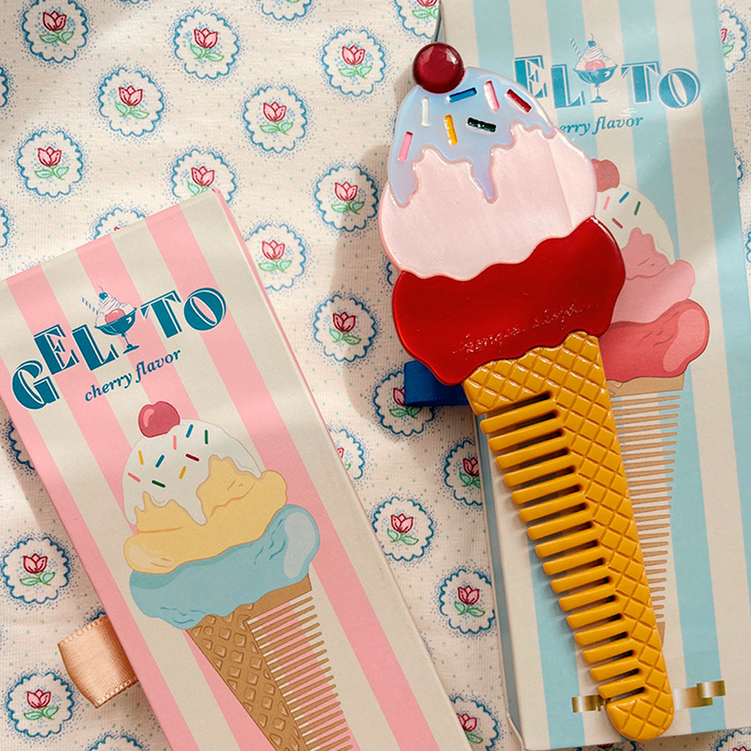Konges Sløjd comb, Ice cream comb - Amour Pink