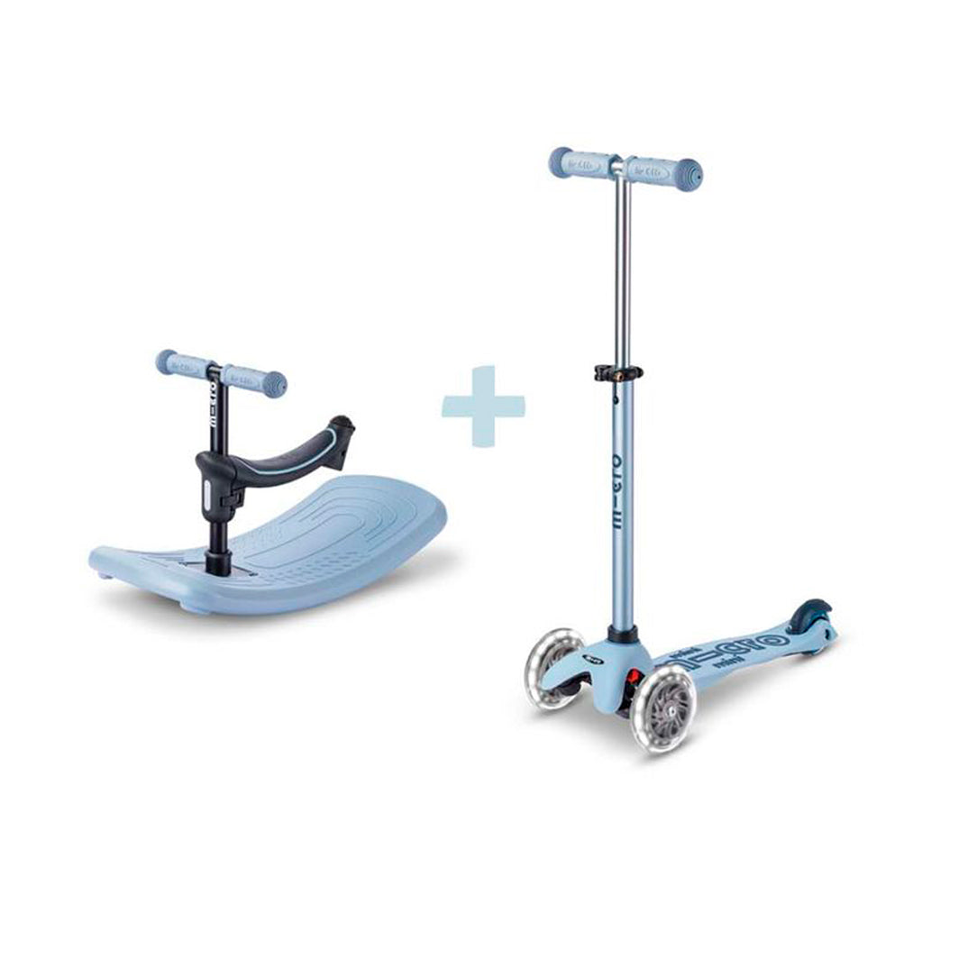 Micro Scooter, Mini Deluxe LED, Rock & Go - Ocean Slate