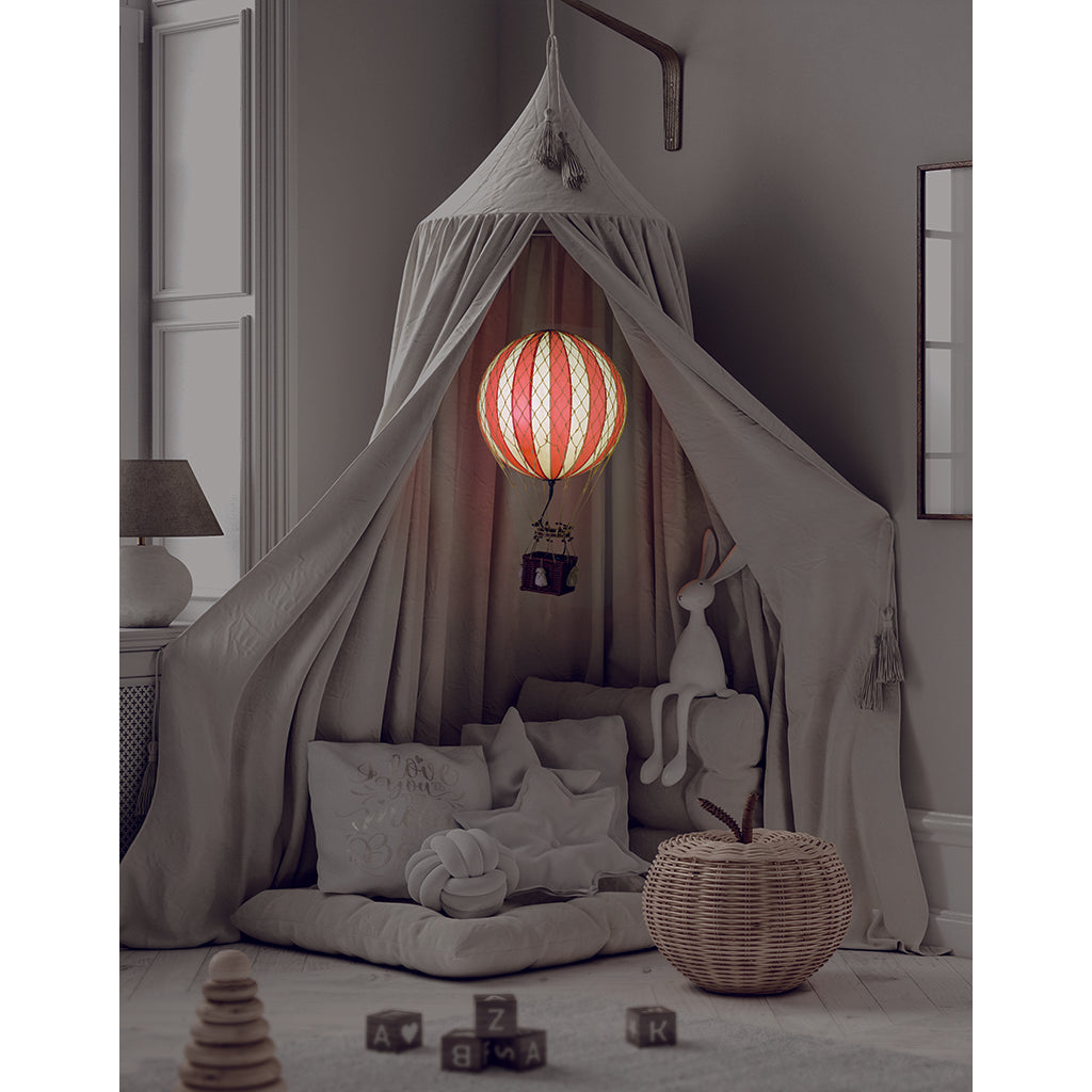 LED Balloon, Travel Light Pink Illumination - 18 cm