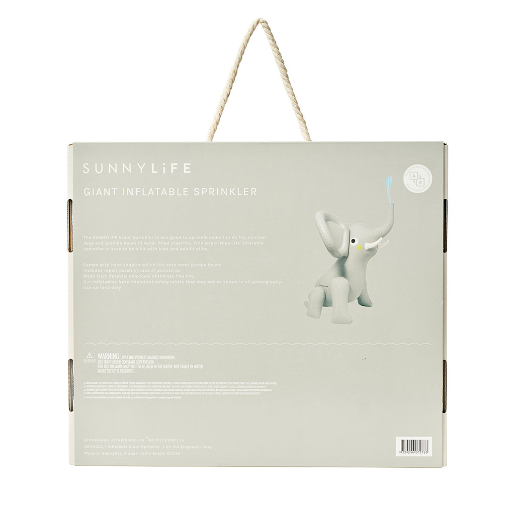Sunnylife Giant Inflatable Sprinkler, Eli the Elephant