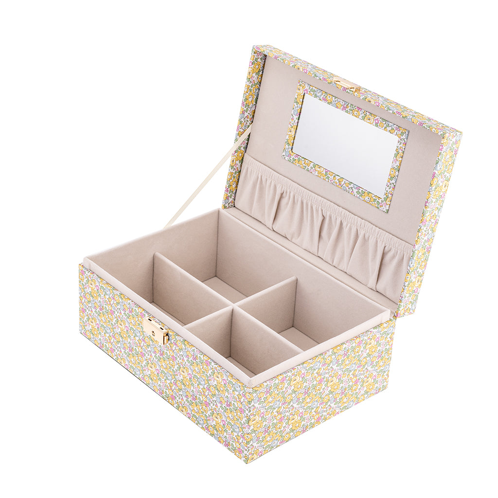 Bon Dep Jewelry Box with Liberty Print, Square - Betsy Ann