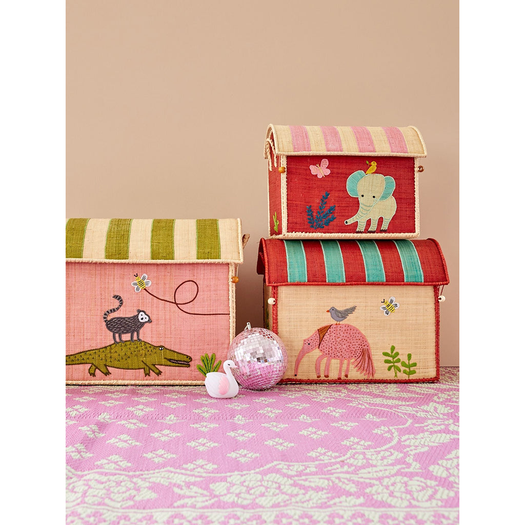 Rice Basket for Storage, Extra Small, Pink – Butterfly Theme