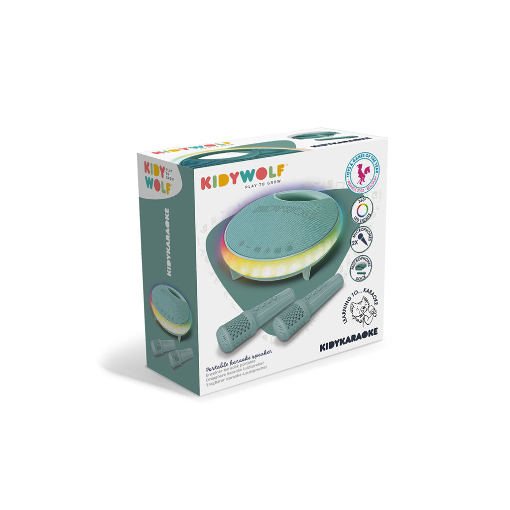 Kidykaraoke, Karaoke Set with Portable Speaker and 2 Microphones