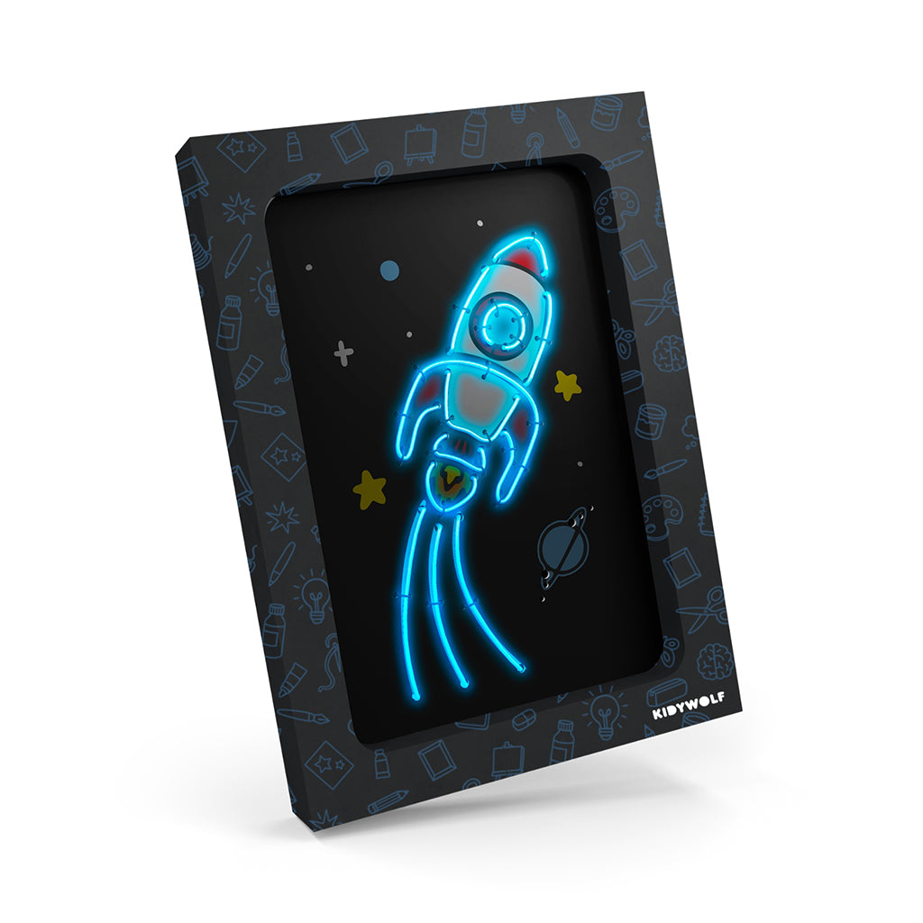 Kidyneon, DIY Glow-in-the-Dark Pictures with Neon Thread, 9 Pieces - Big Pack