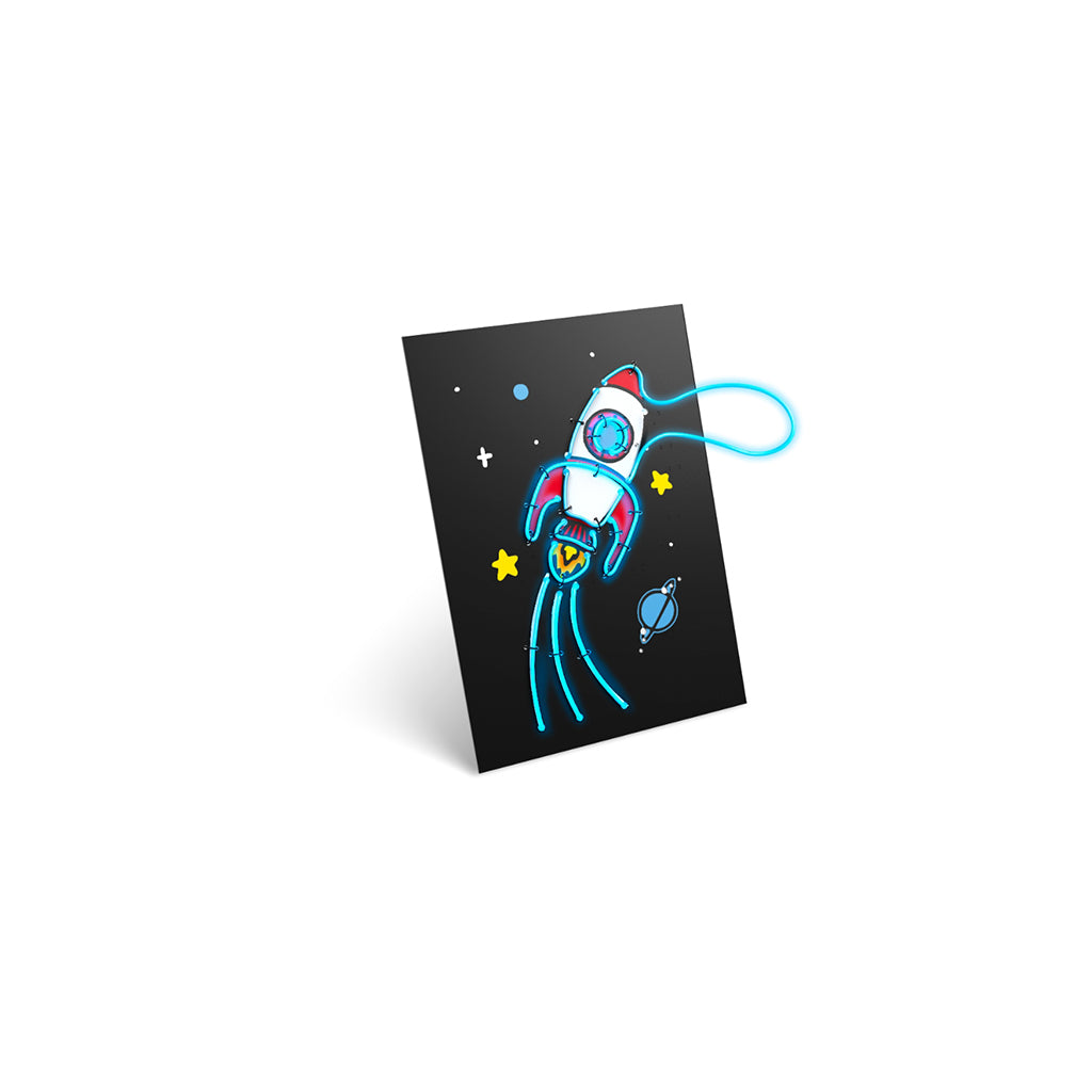 Kidyneon, DIY Glow-in-the-Dark Pictures with Neon Thread, 9 Pieces - Big Pack