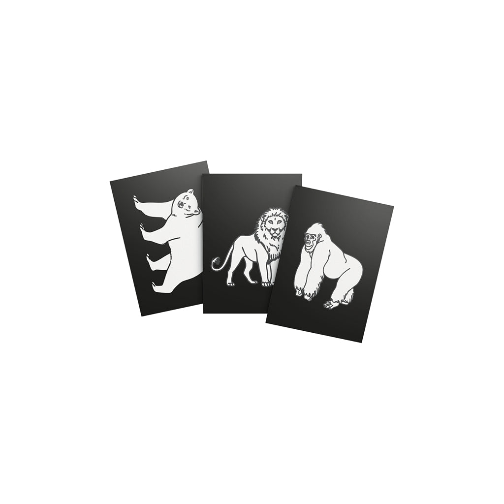 Kidyneon, DIY Glow-in-the-Dark Pictures with Orange Neon Thread - Animal