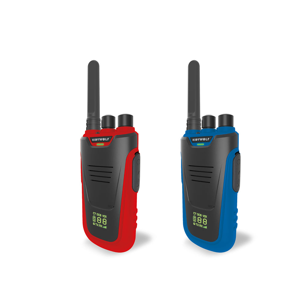 Kidywolf Walkie Talkie for Kids, Kidytalk - Blue/Red