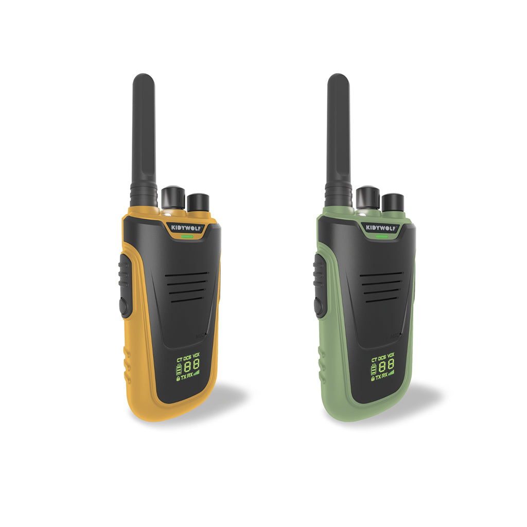 Kidywolf Walkie Talkie for Kids, Kidytalk - Green/Orange