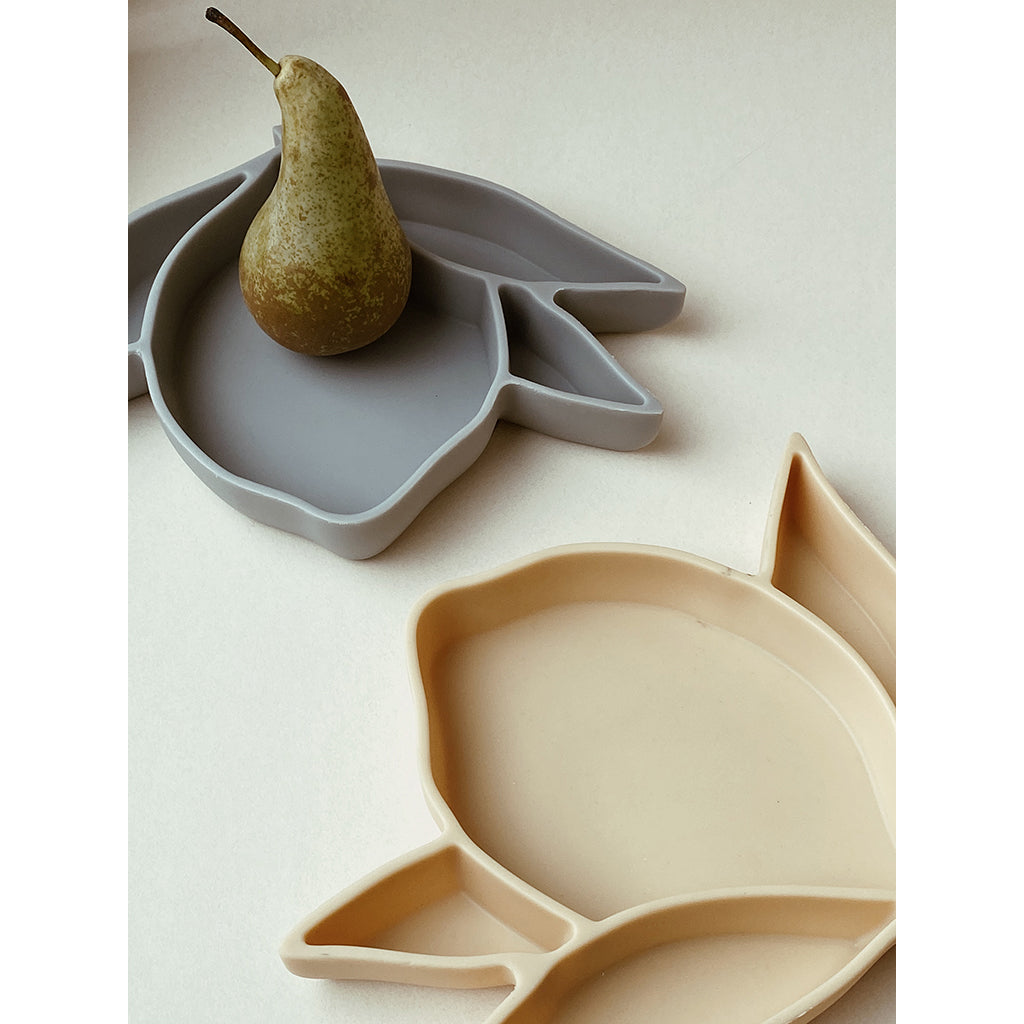 Konges Sløjd Lemon Silicone Plate, Whale