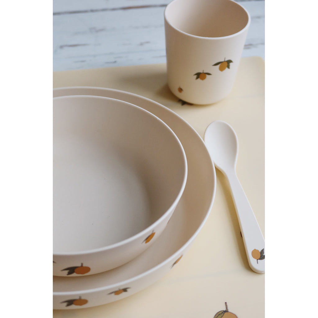 Konges Sløjd Dinner Set, 5 Pieces - Lemon