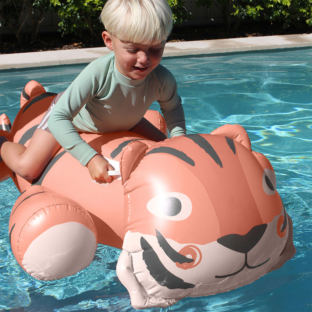 Sunnylife Kids Ride-On Pool Float, Tino the Tiger