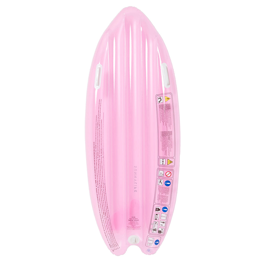 Sunnylife Inflatable Mattress, Surfboard Float in Summer Sherbet Bubblegum Pink - Suitable for Ages 6 and Up