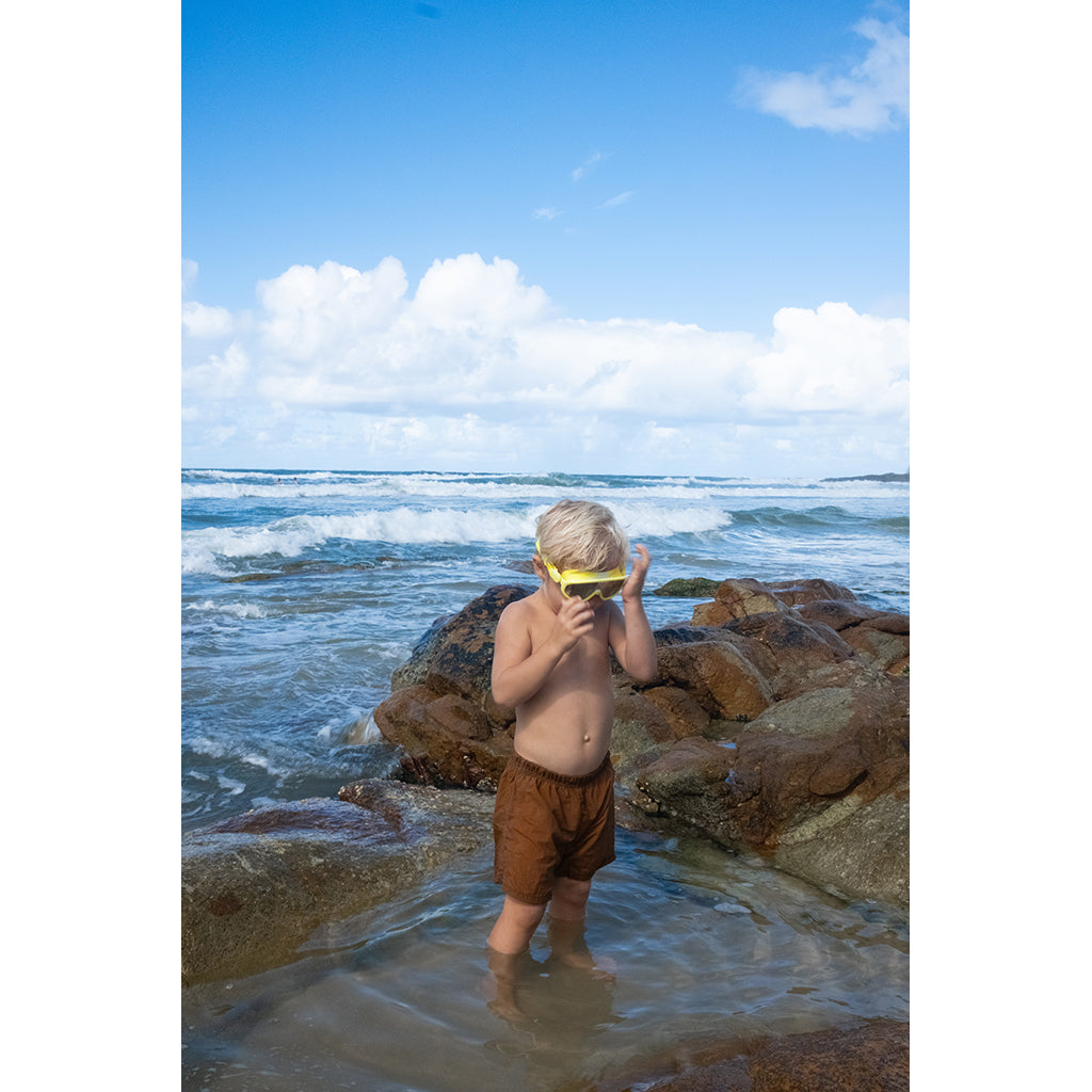 Sunnylife Diving Goggles, Salty the Shark Neon Yellow