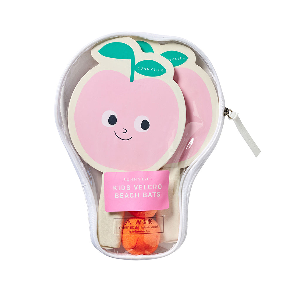 Sunnylife Kids Velcro Beach Tennis, Poppy the Peach
