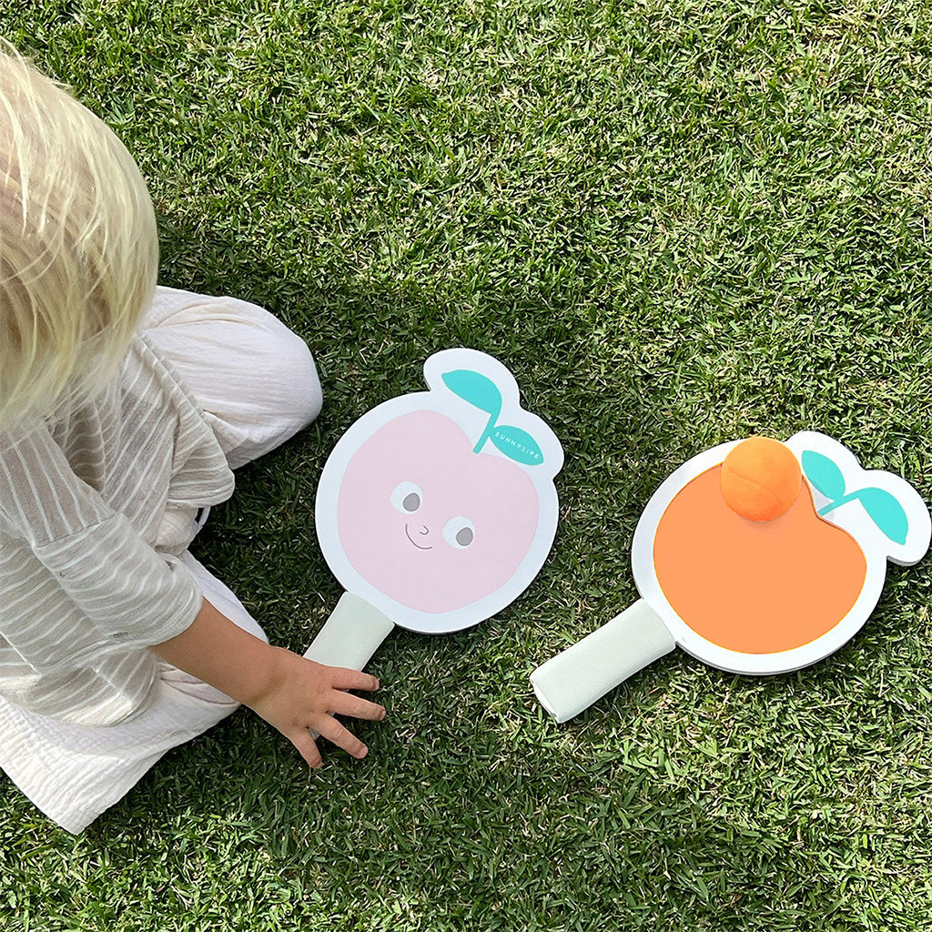 Sunnylife Kids Velcro Beach Tennis, Poppy the Peach