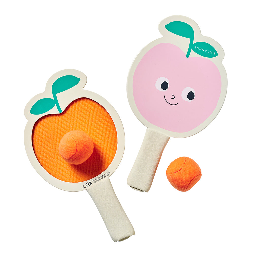 Sunnylife Kids Velcro Beach Tennis, Poppy the Peach