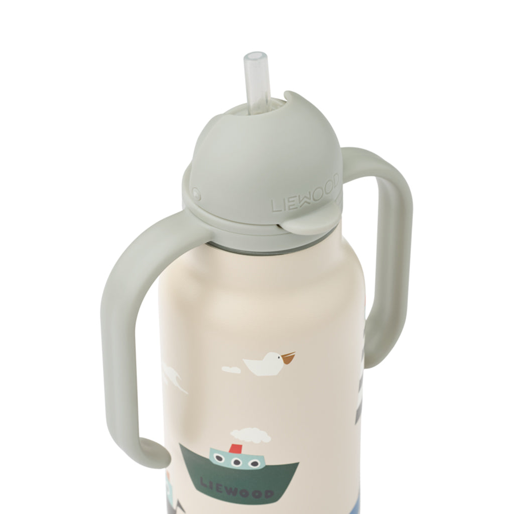 Liewood Kimmie Water Bottle with Handle 250 ml - Sailing/ Sandy