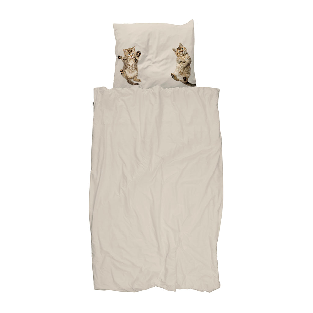 Snurk Organic Adult Bedding - Kitten Friends