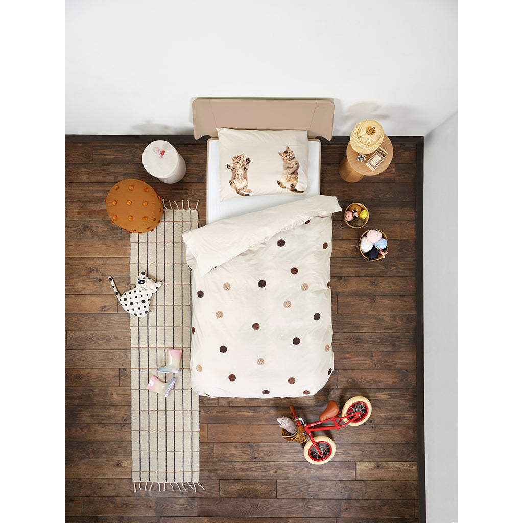 Snurk Organic Adult Bedding - Kitten Friends