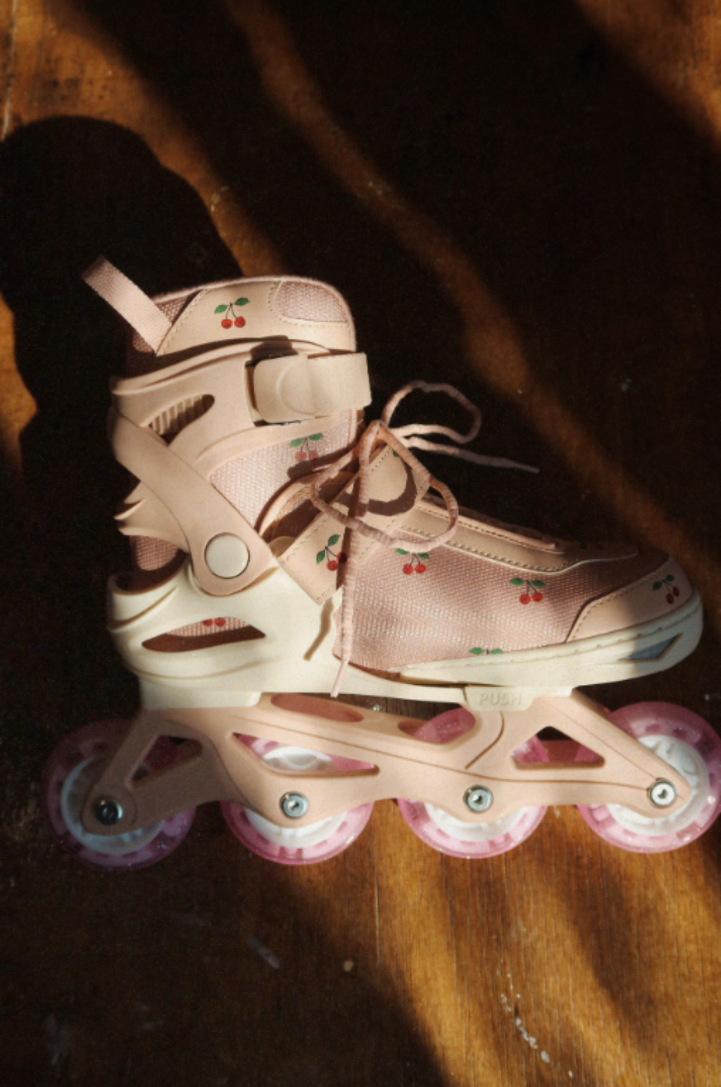 Konges Sløjd Rulleskøjter, Light up - Cherry blush - str. 26-36