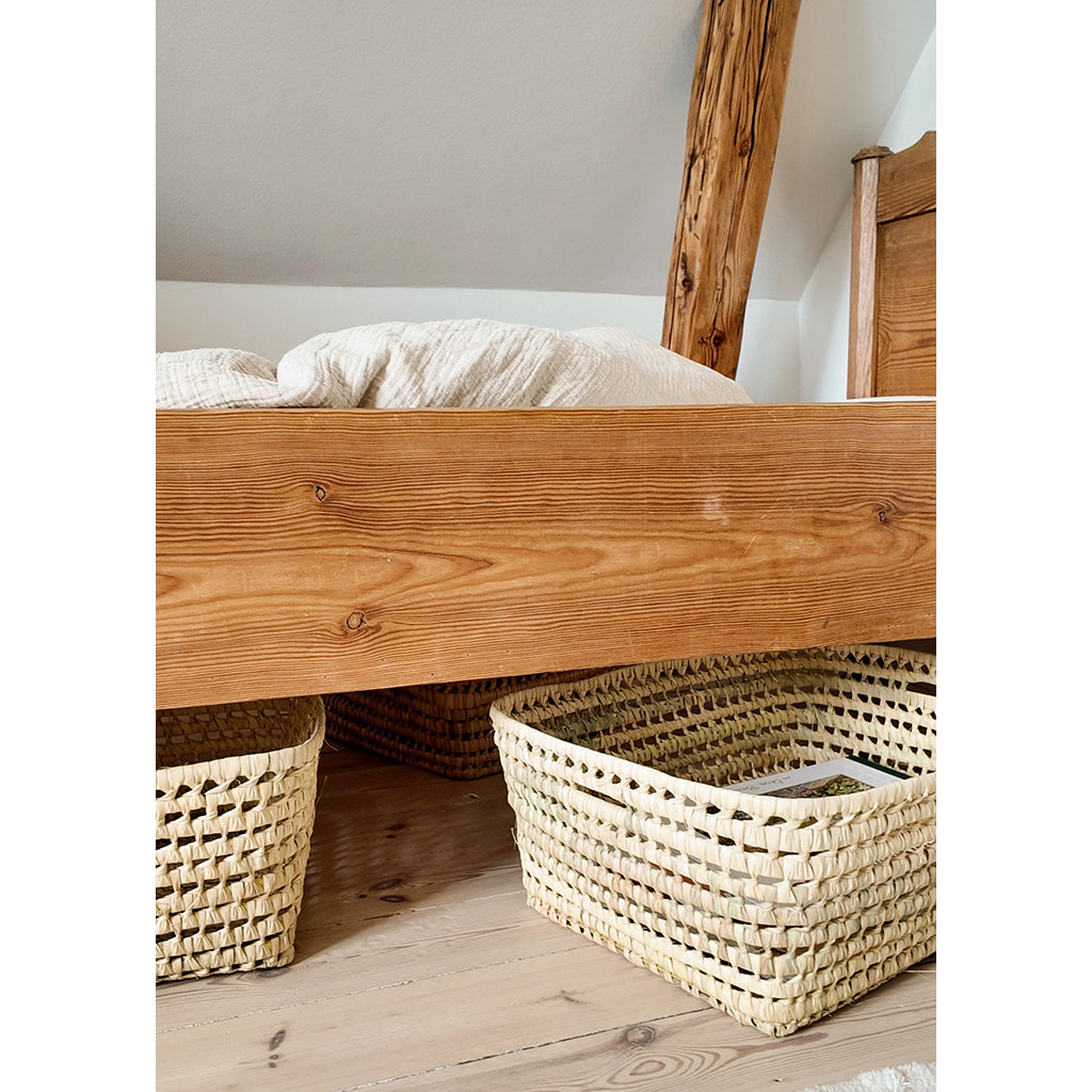 Lubilu Basket Made of Palm Leaves, L48 - 48 x 40 x 20 cm