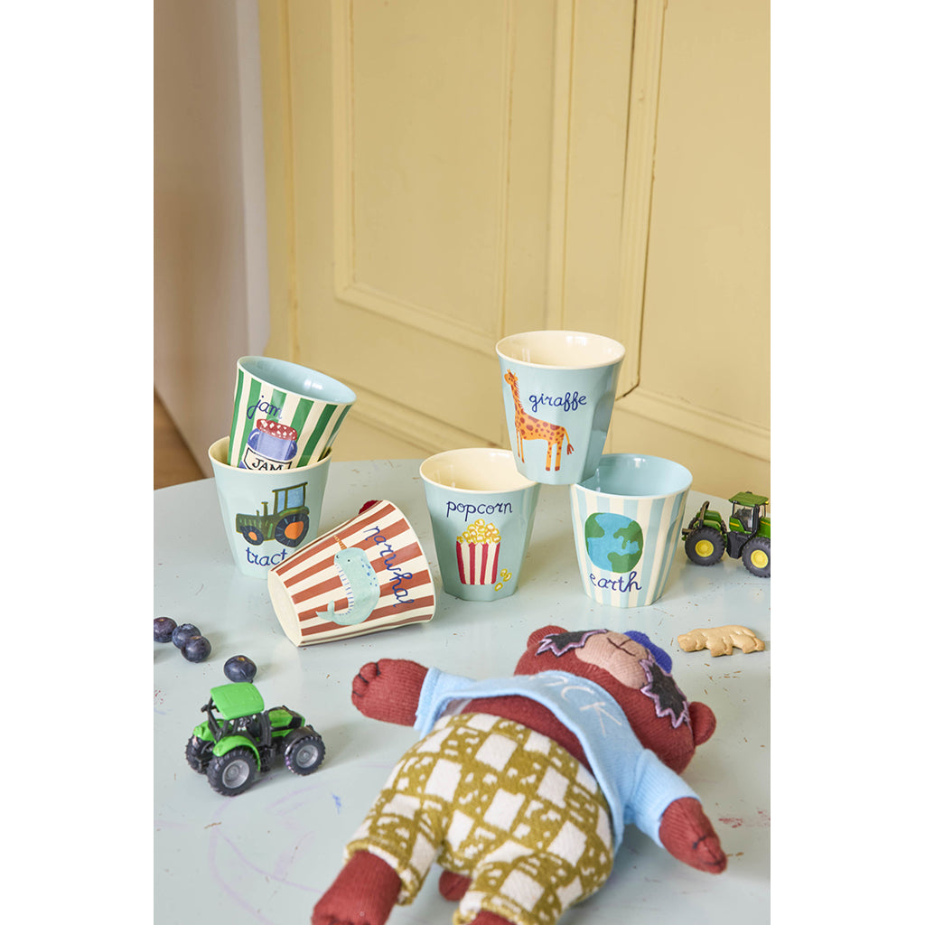 Rice Baby spisesæt i gaveæske, Blue ABC