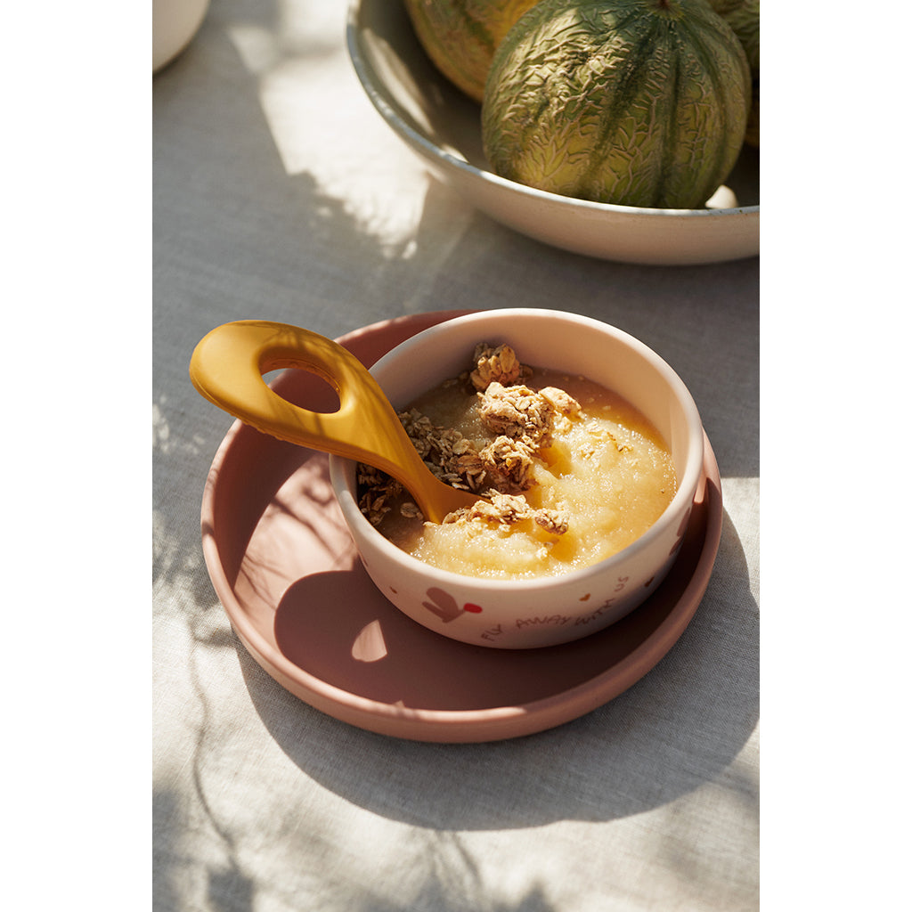 Liewood Vivi Silicone Tableware, Butterfly/Apple Blossom