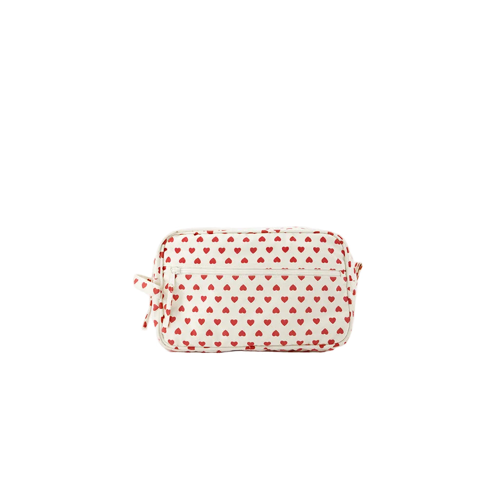 Bonton Large Toiletry Bag - Cœur rouge
