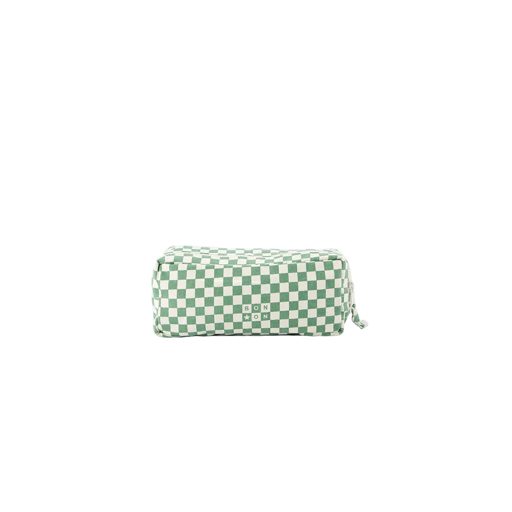 Bonton pencil case, Damier vert