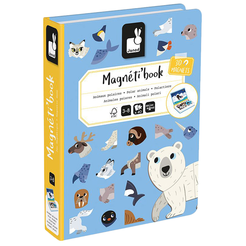 Janod Magnetic Book, 30 Pieces – Polar Animals