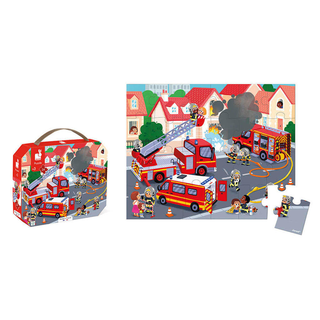 Janod Puzzle, Firefighters - 24 Pieces