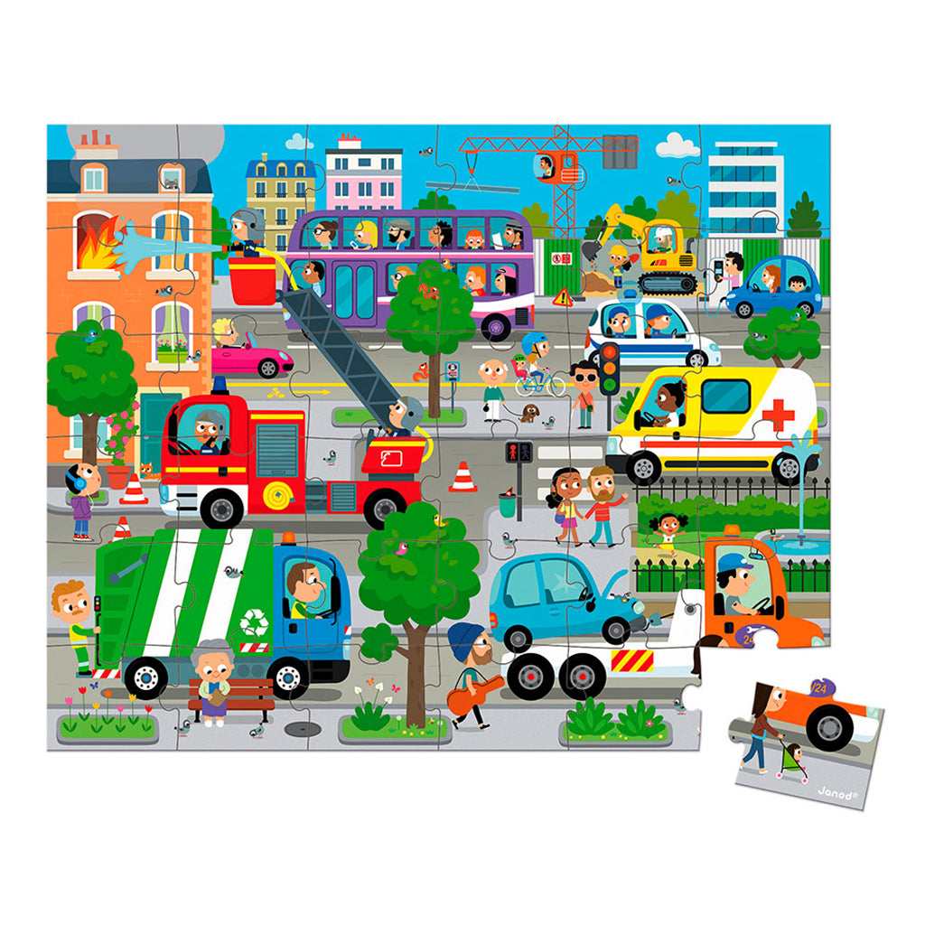 Janod Puzzle, City - 36 Pieces