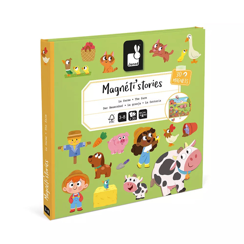 Janod Magnet Book, 30 pcs. Farmyard