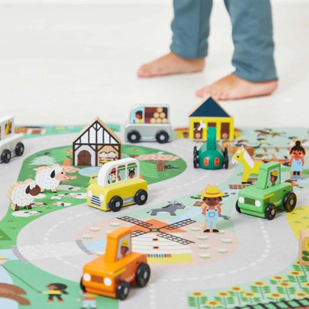 Janod Play Mat with Roads, Landscape