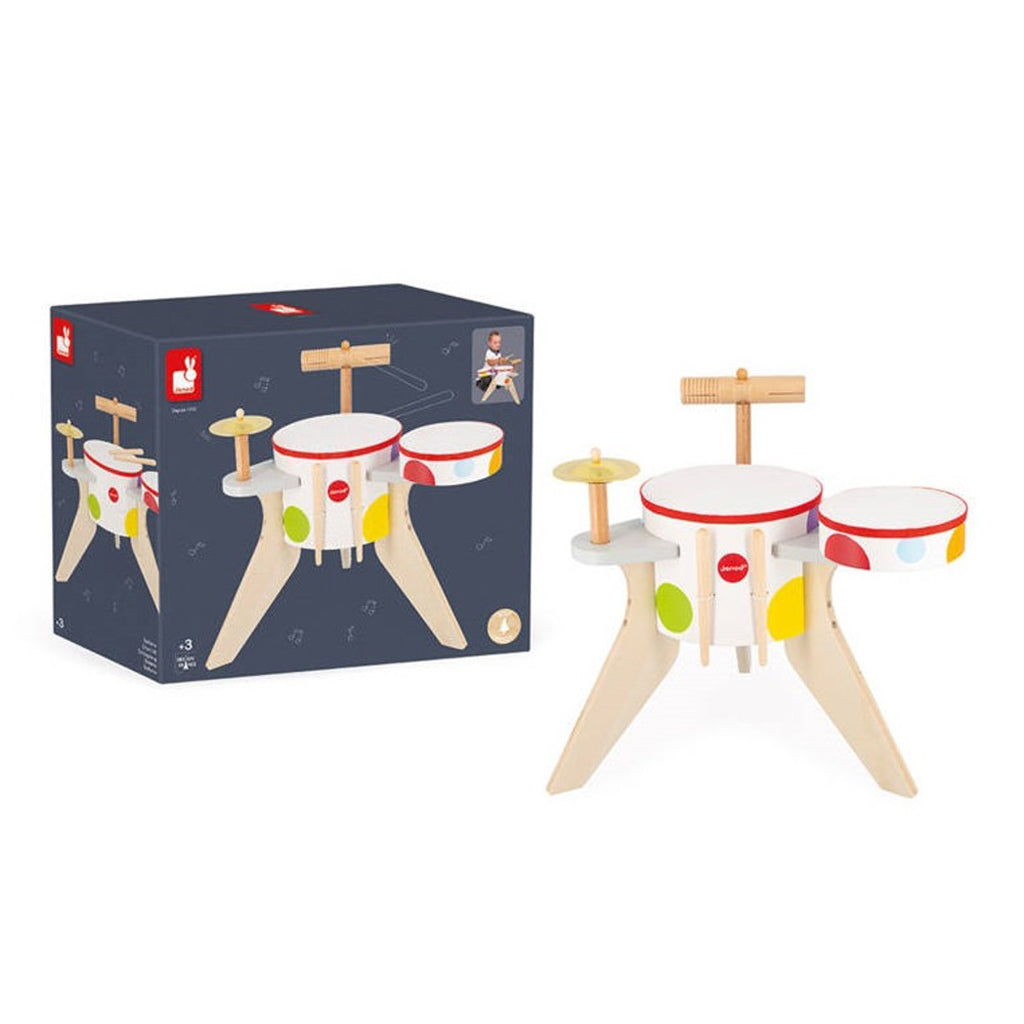 Janod Drum Set – Confetti